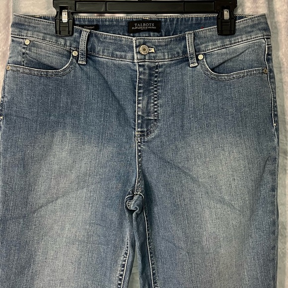 Talbots Petites Flawless Five Pocket Straight Leg Jeans - 12P - Picture 2 of 8